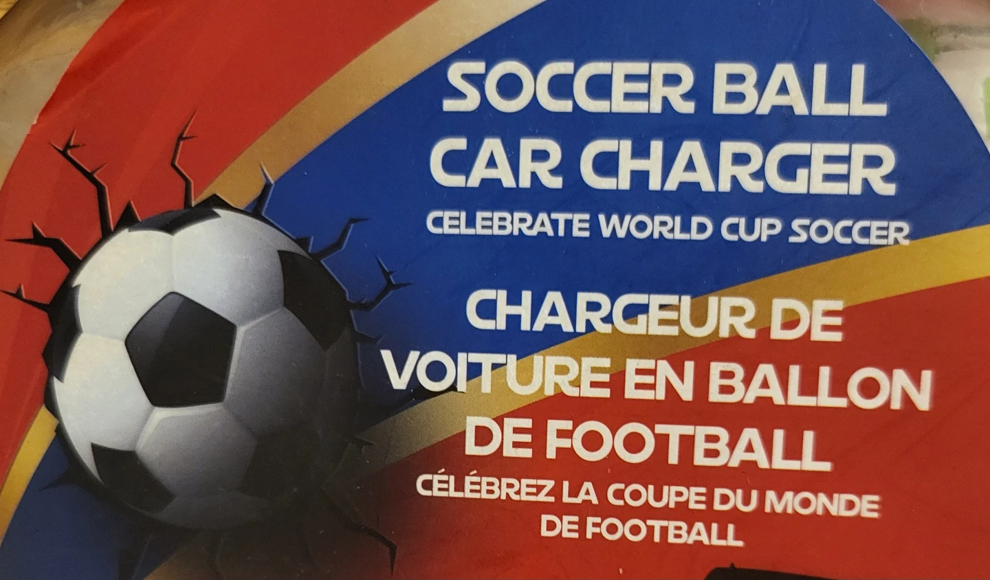 Soccer Ball Car Chargers Asst Colours