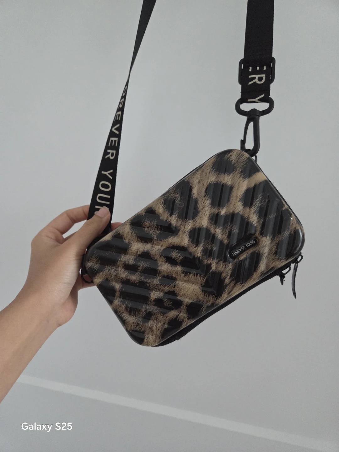 Forever Young Leopard Print Crossbody Bag