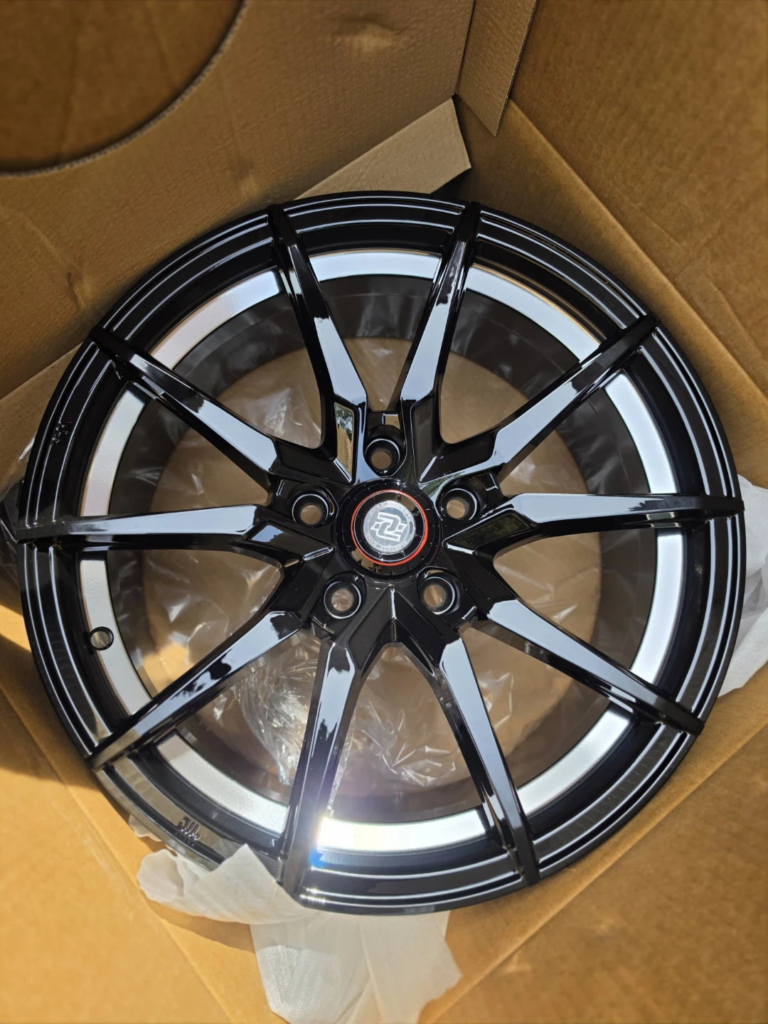 New Drag 17 inch Gloss Black Wheels Rims 5x114.3 5x115 - photo 4