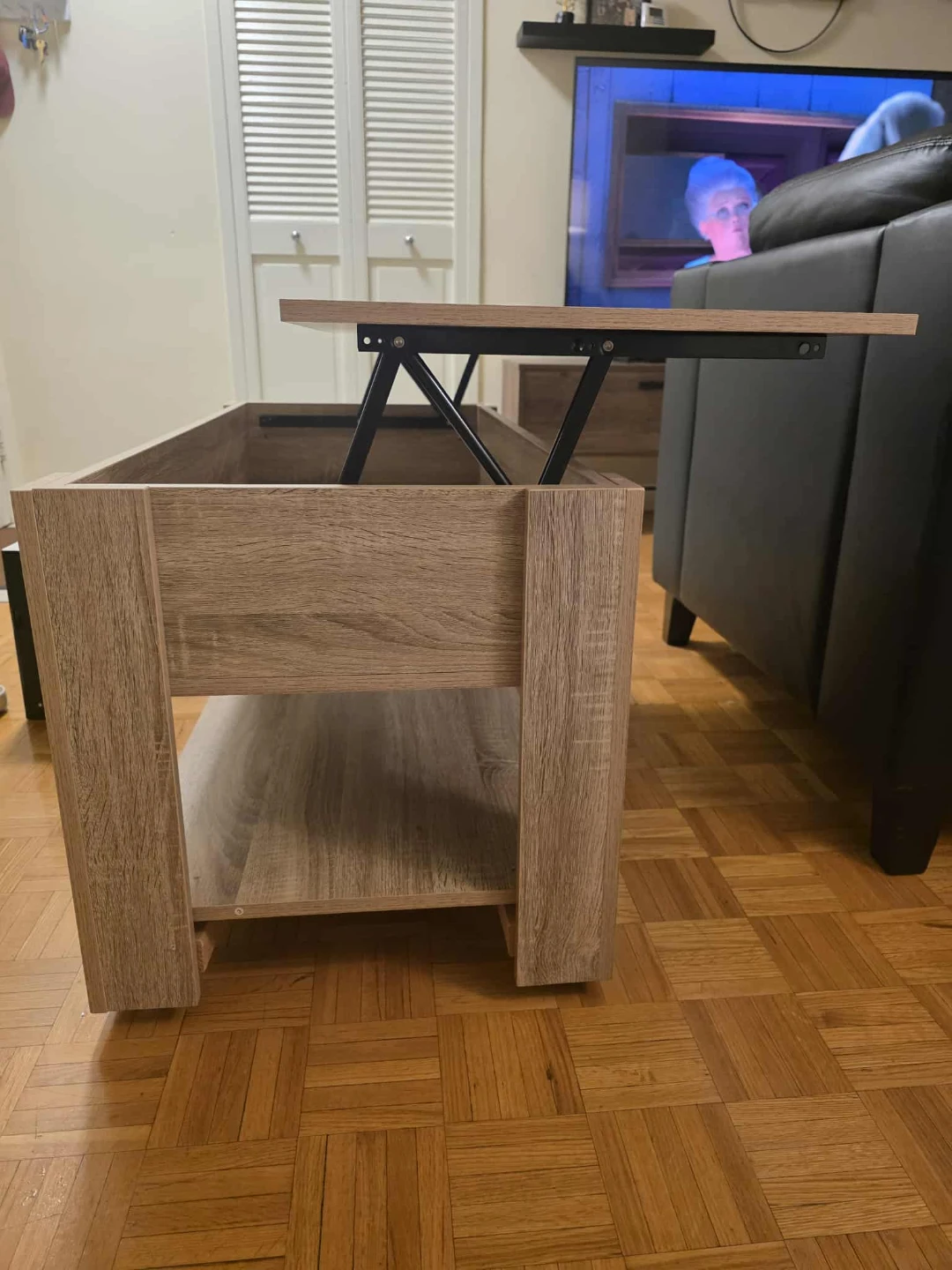 HOMCOM Lift Top Coffee Table with Storage - photo 3