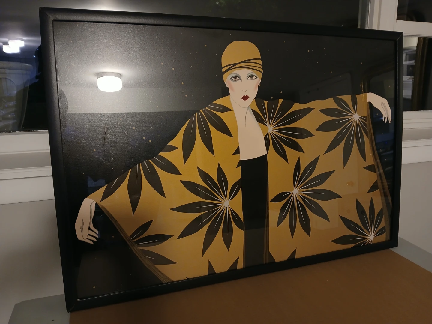Art Deco Style Woman Print framed 38"×26" - photo 4
