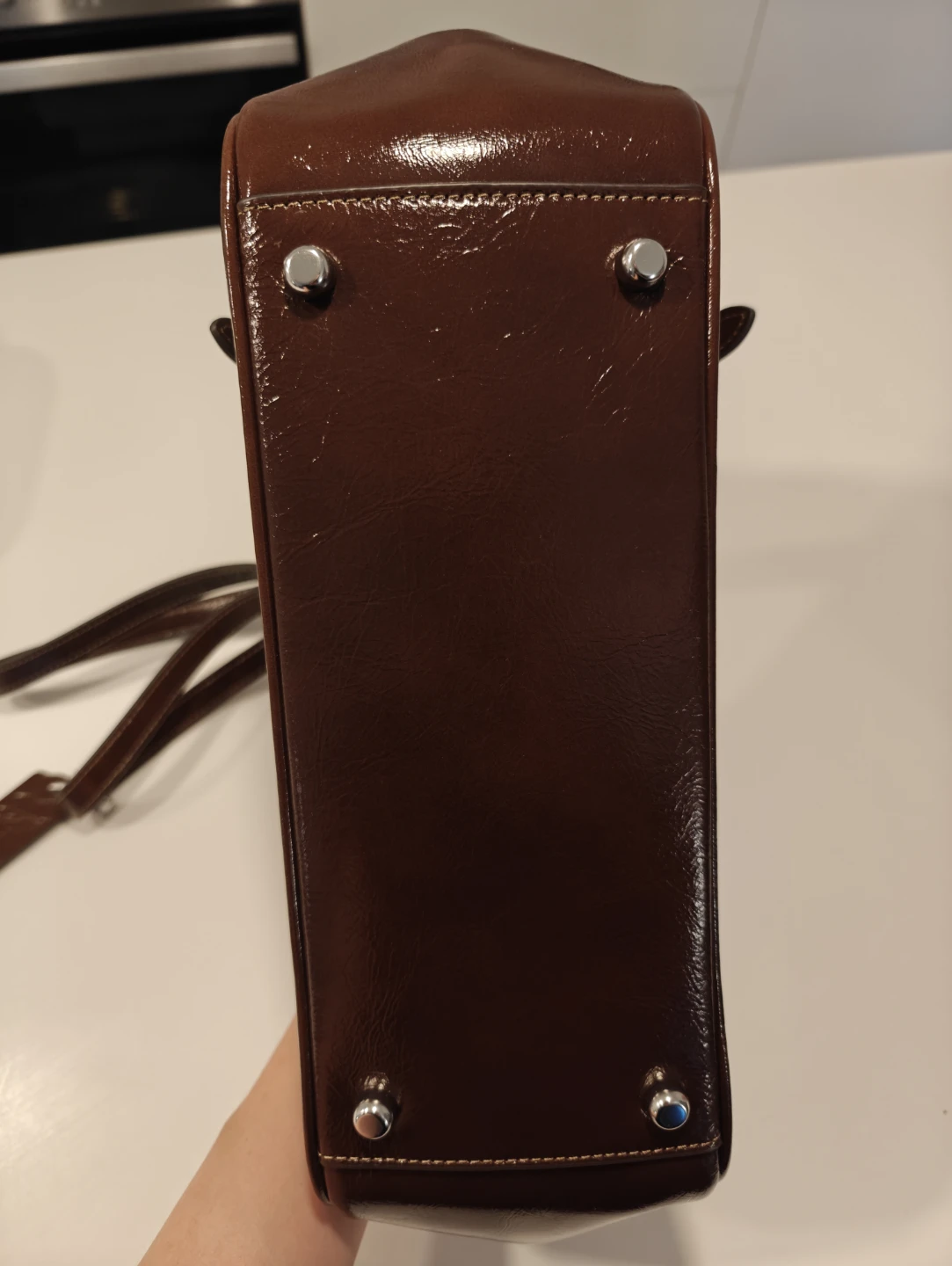Coach Brown Patent Leather Shoulder Bag - photo 4