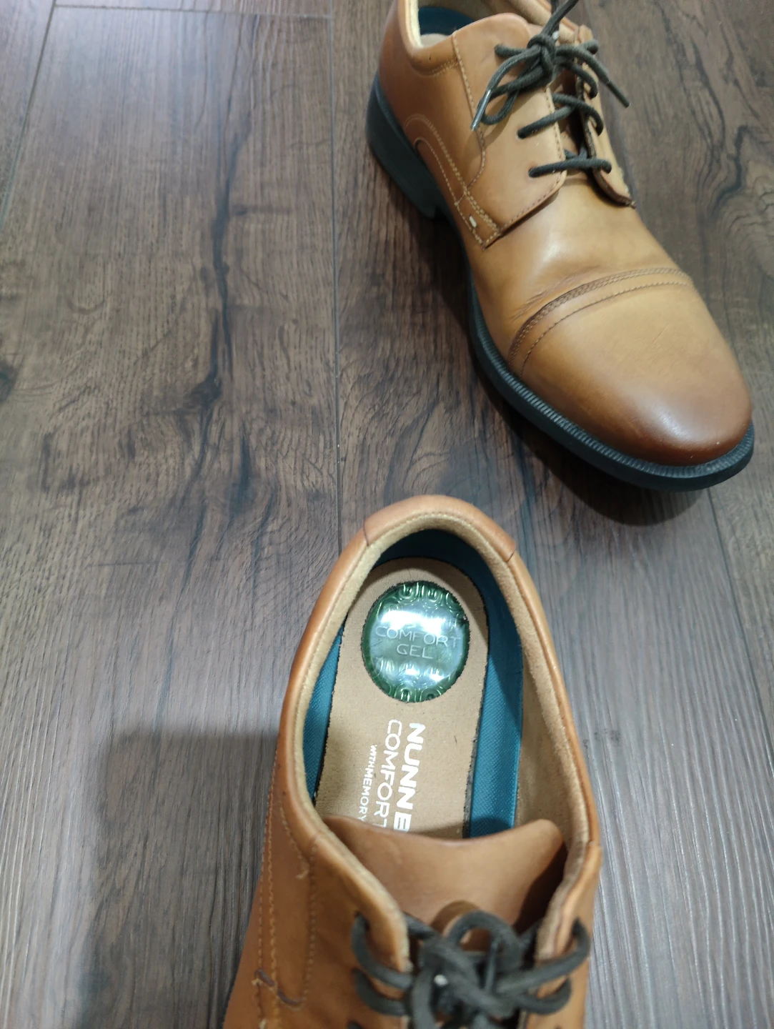 Nunn Bush Men's Brown Leather Oxford Dress Shoes - photo 3