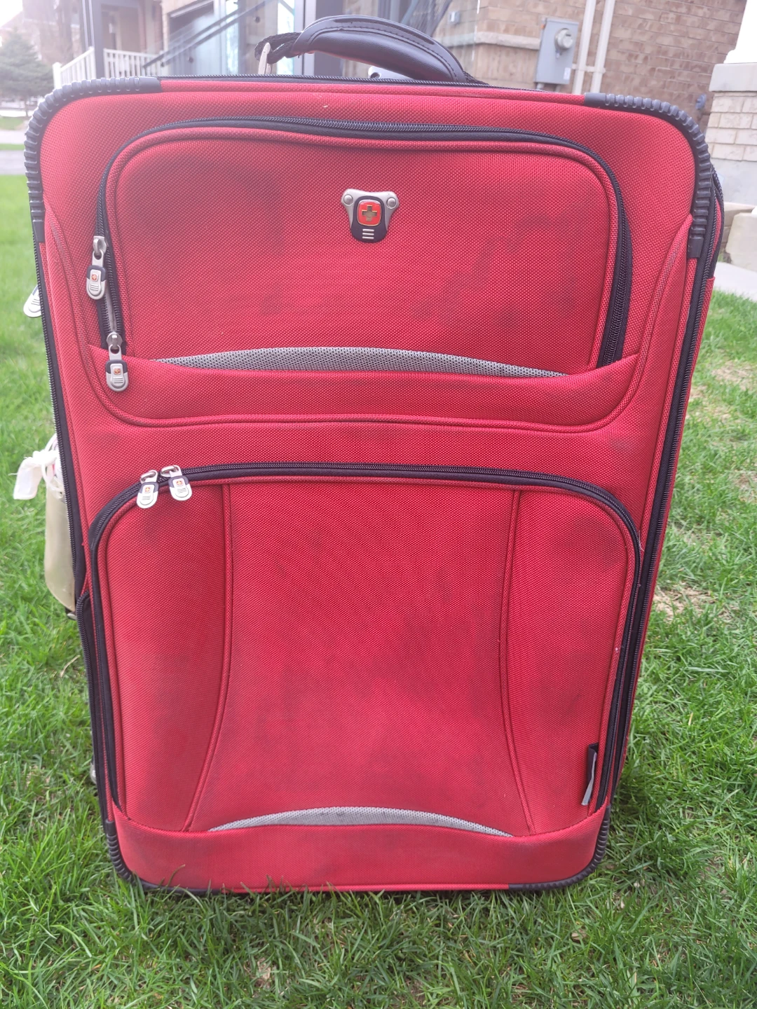 Red Swiss Wenger Rolling Suitcase Luggage