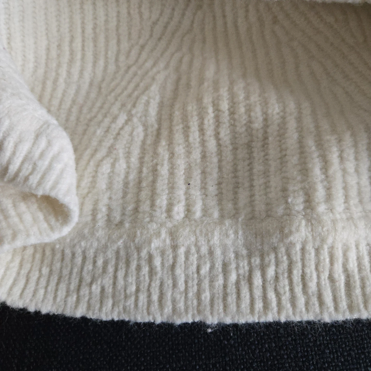 RETROD Cream Knit Sweater Size M - photo 4