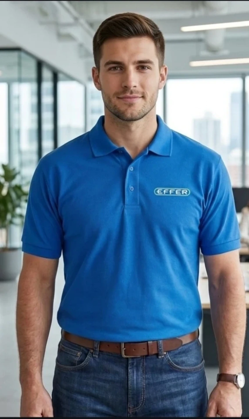 Blue Effer Polo Shirt