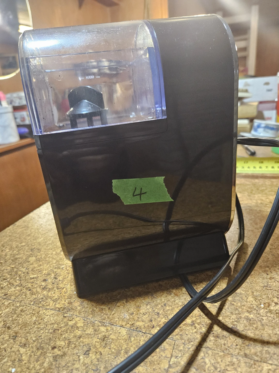 Black Electric Pencil Sharpener with Timer - photo 4