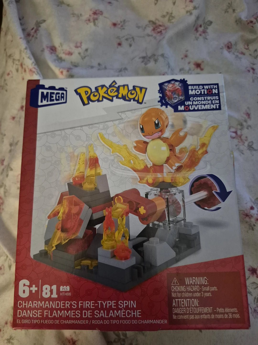Mega Pokémon Charmander's Fire-Type Spin Building Set