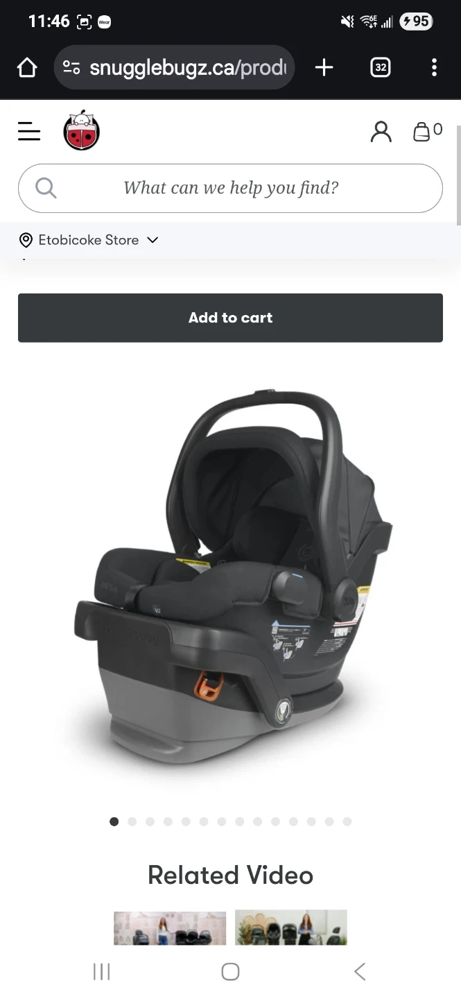 UPPAbaby MESA Infant Car Seat and extra  Base - photo 2