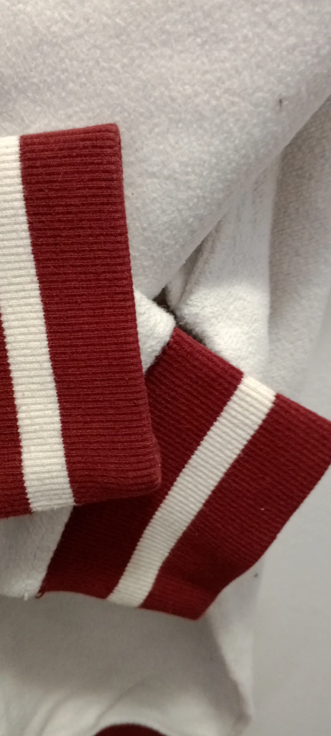 Old Navy Oversized Crewneck Sweatshirt - White/Maroon L (10-12) - photo 3