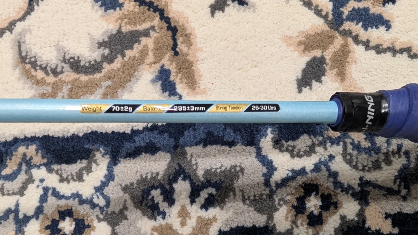 Light Blue Badminton Racquet - photo 2