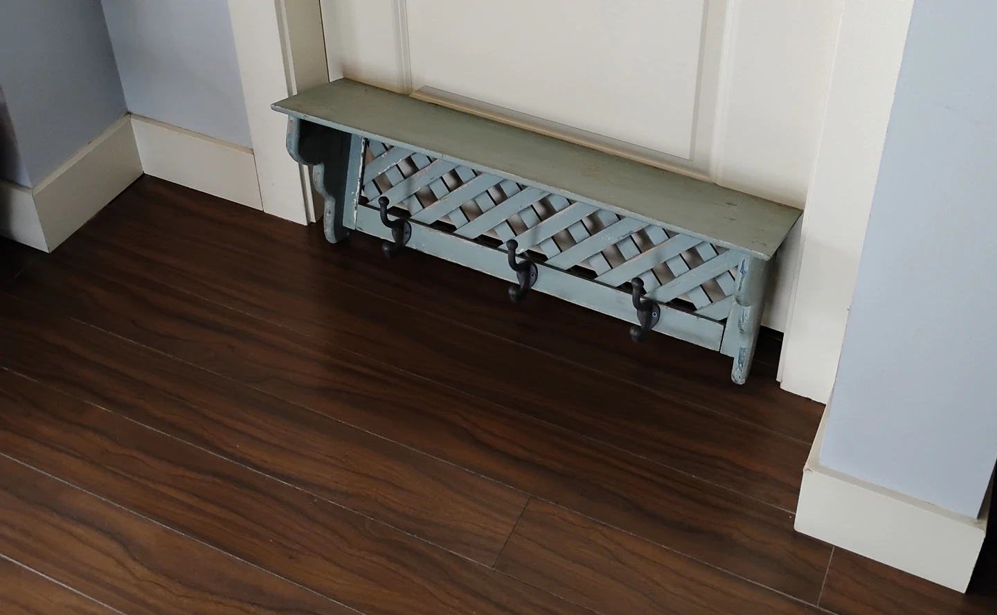 Antique Hand Crafted Solid Wood Shelf - photo 2