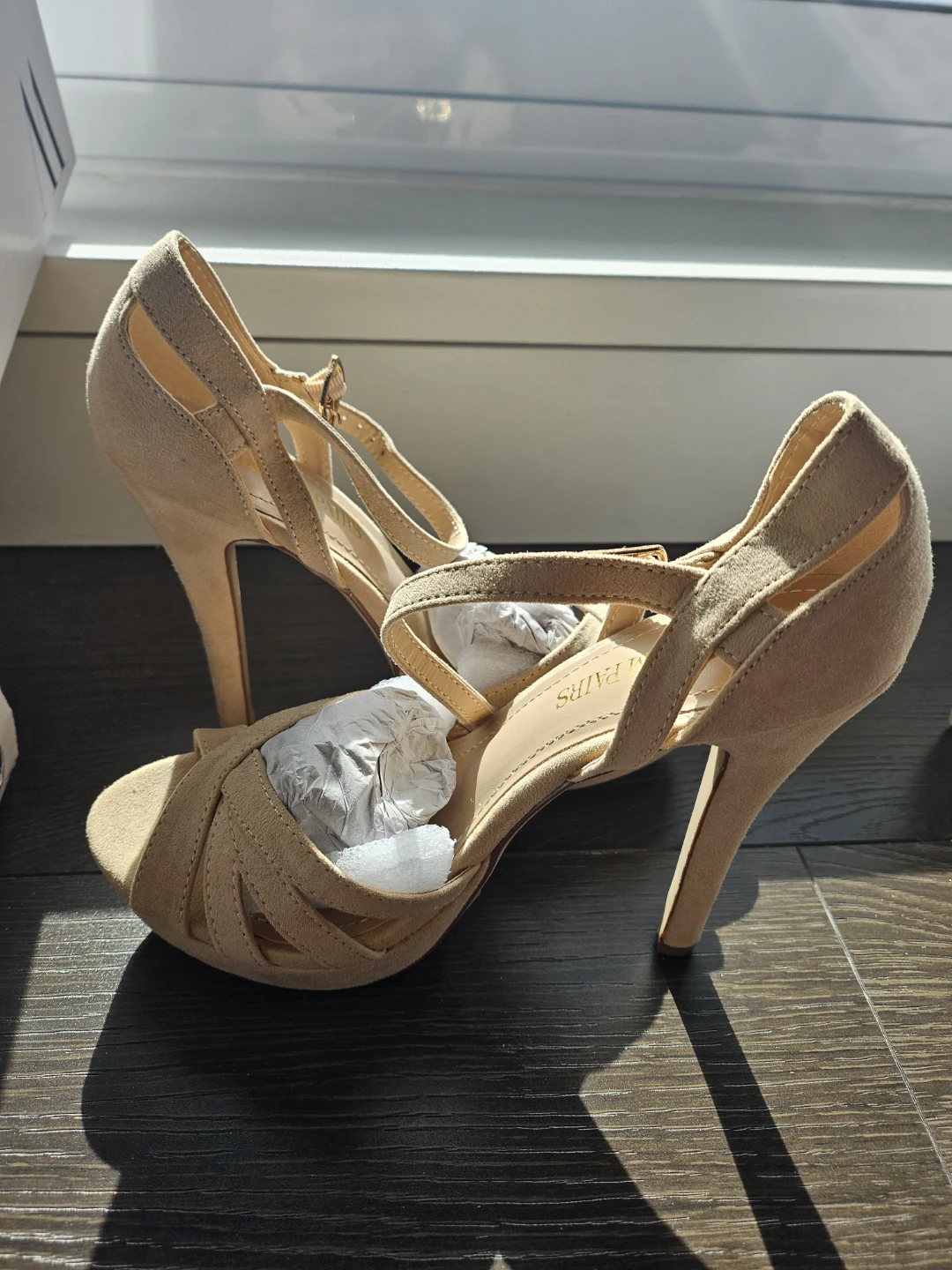 Dream Pairs Women's Strappy Heeled Sandals - Beige - photo 2