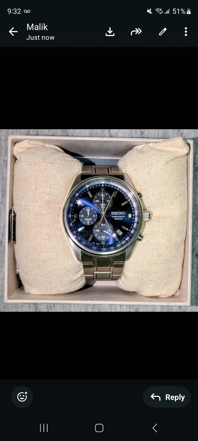 Seiko Chronograph Watch - photo 3