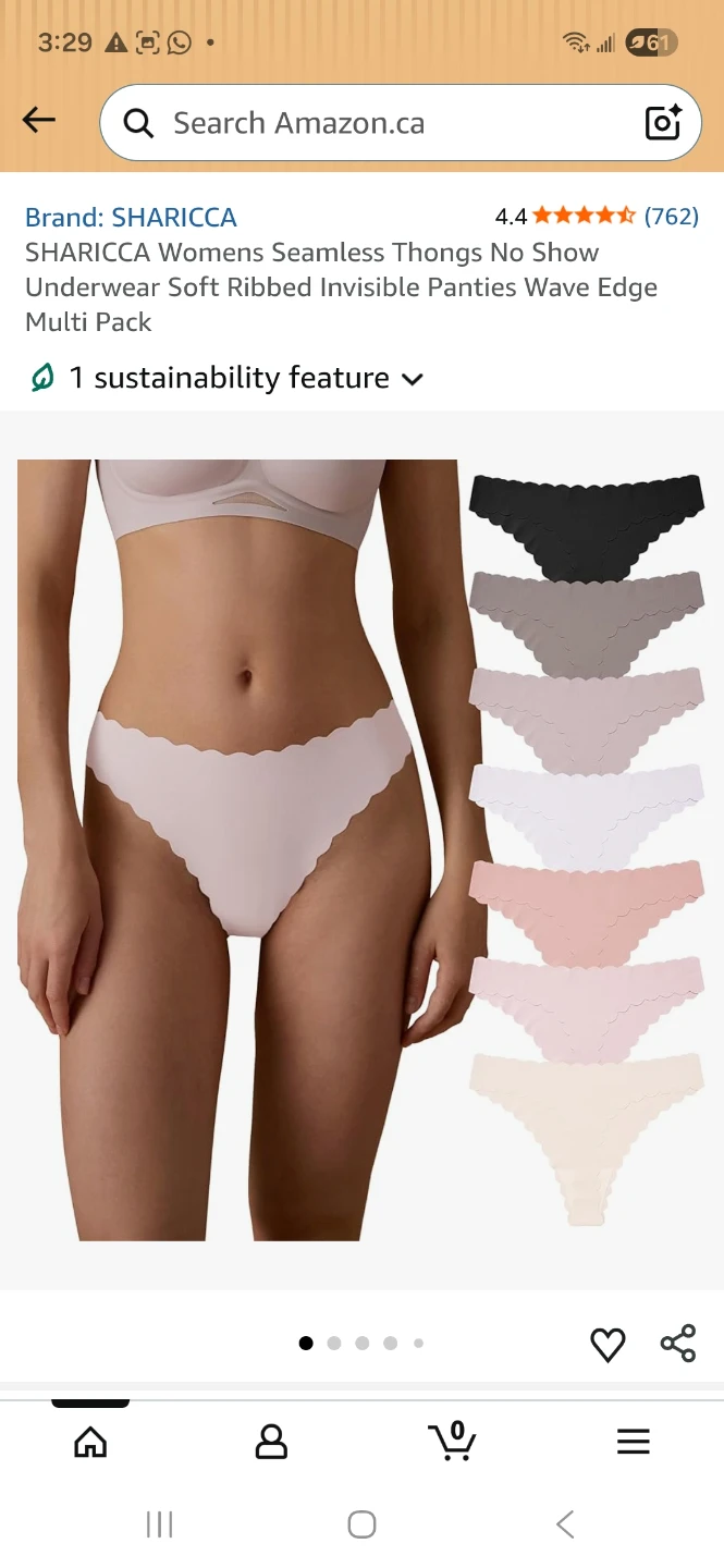 Women's Seamless Thongs No Show Wave Edge Cutting Panties