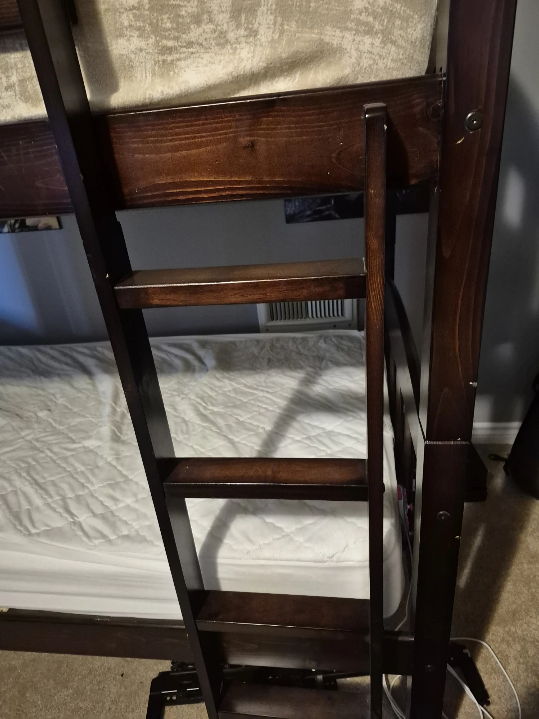 Wooden Bunk Bed with Mattresses