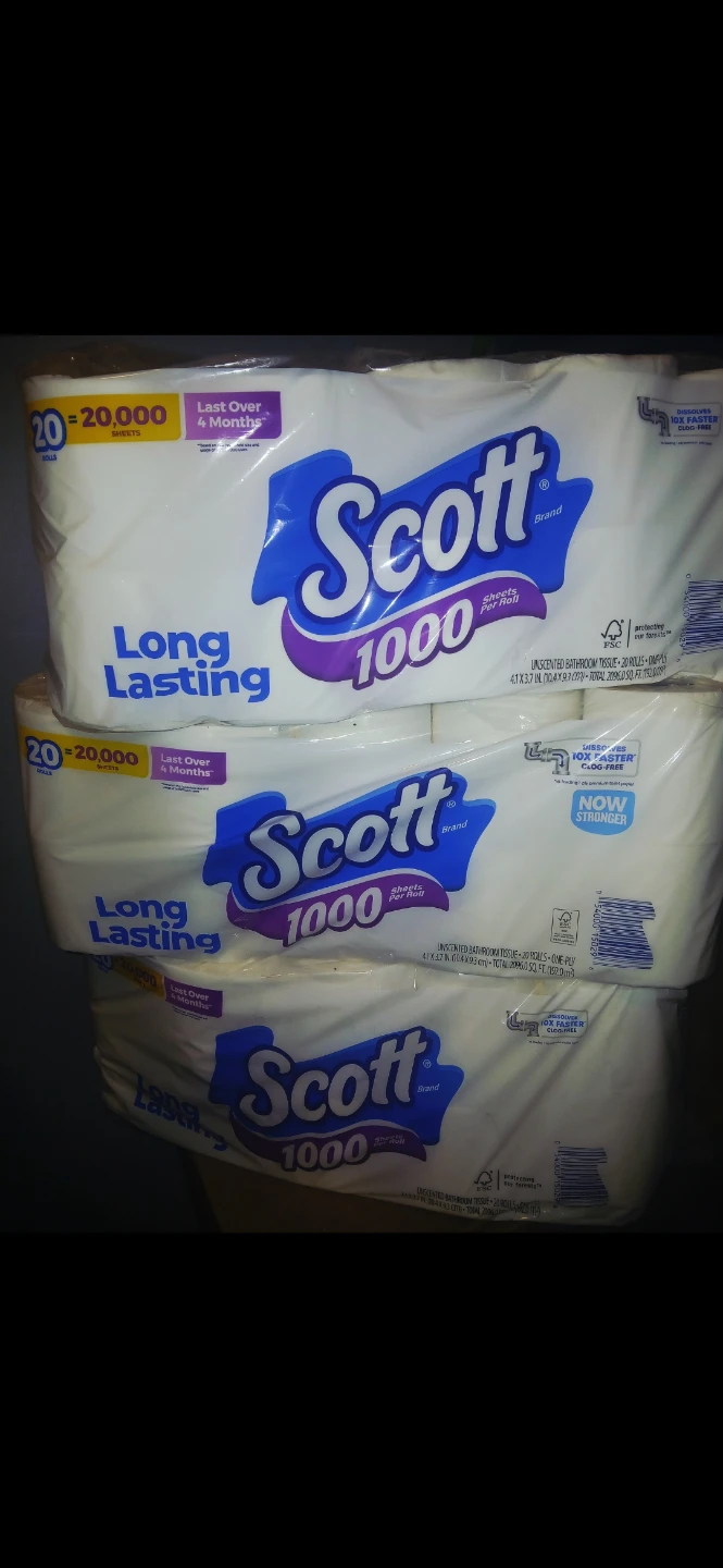 Scott 1000 Count Toilet Paper $35 each pack - photo 3