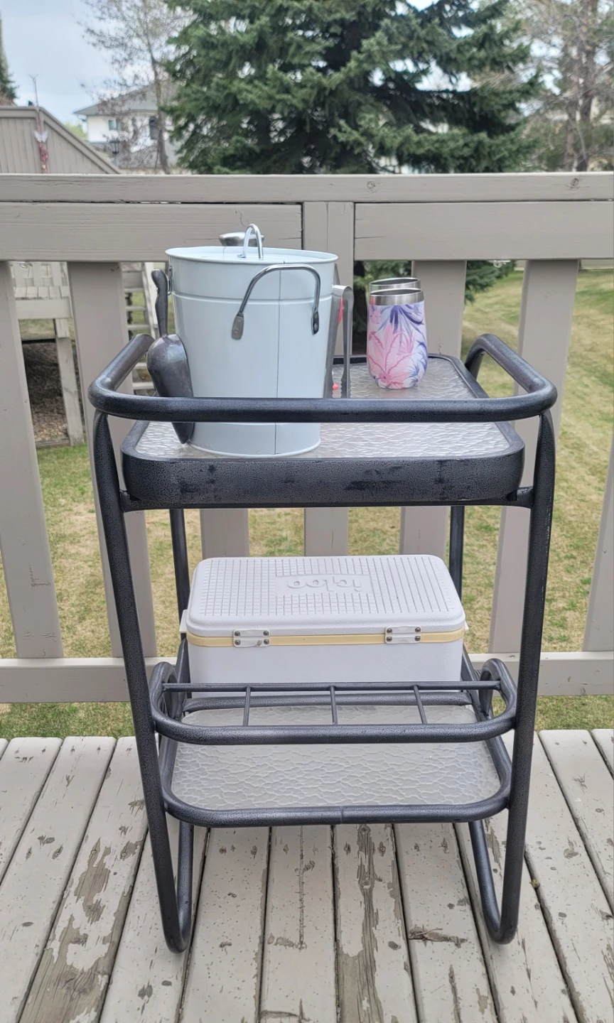 Outdoor Serving Cart w/ Igloo Cooler - photo 2