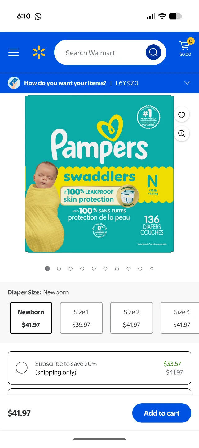 Brand new box of 136 pcs Pampers newborn diapers - photo 3
