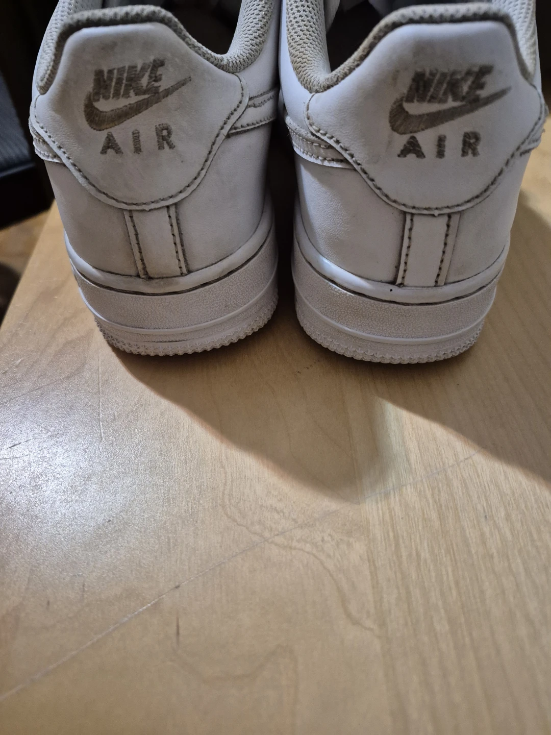 Nike Air Force 1 Size 5.5Y White Sneakers - photo 3
