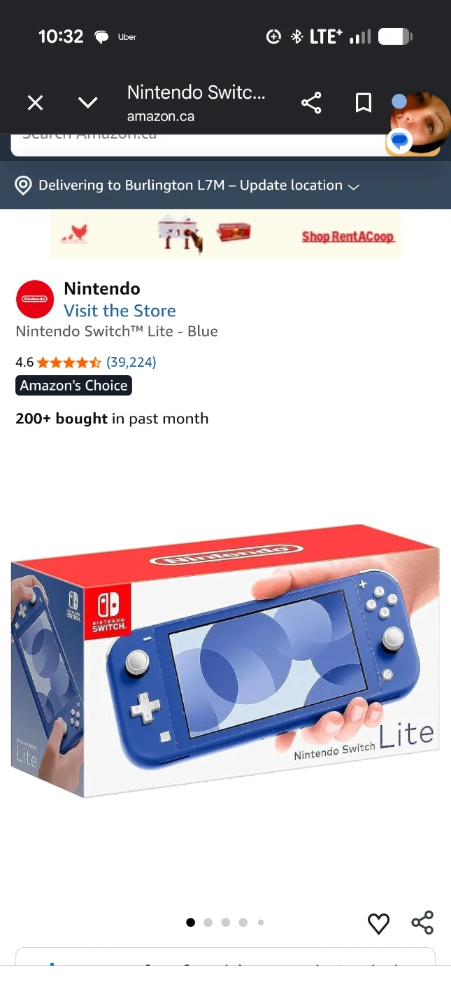 Nintendo Switch Lite - Blue