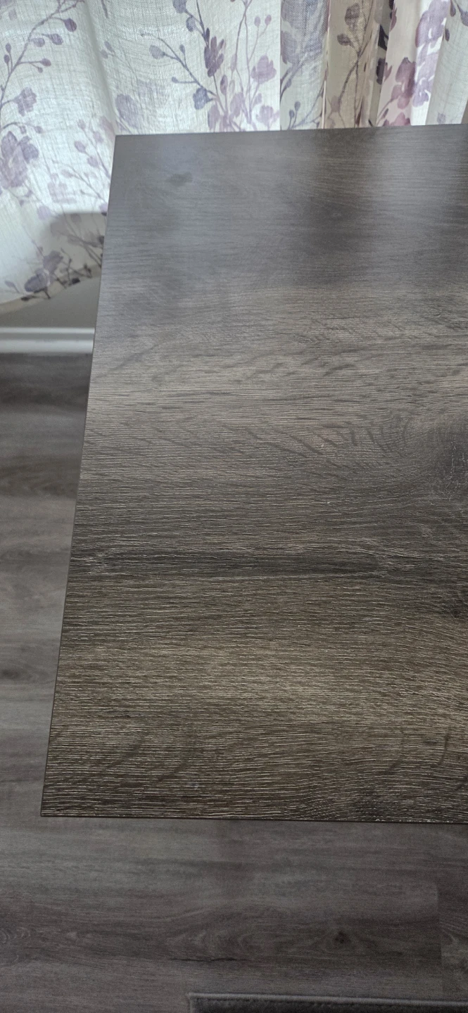 Rustic Oak and Black Metal Desk with Drawers - photo 5
