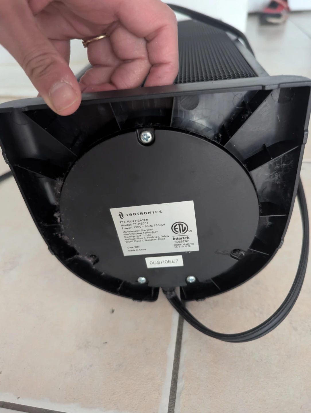 TROTRONICS PTC Fan Heater - photo 2