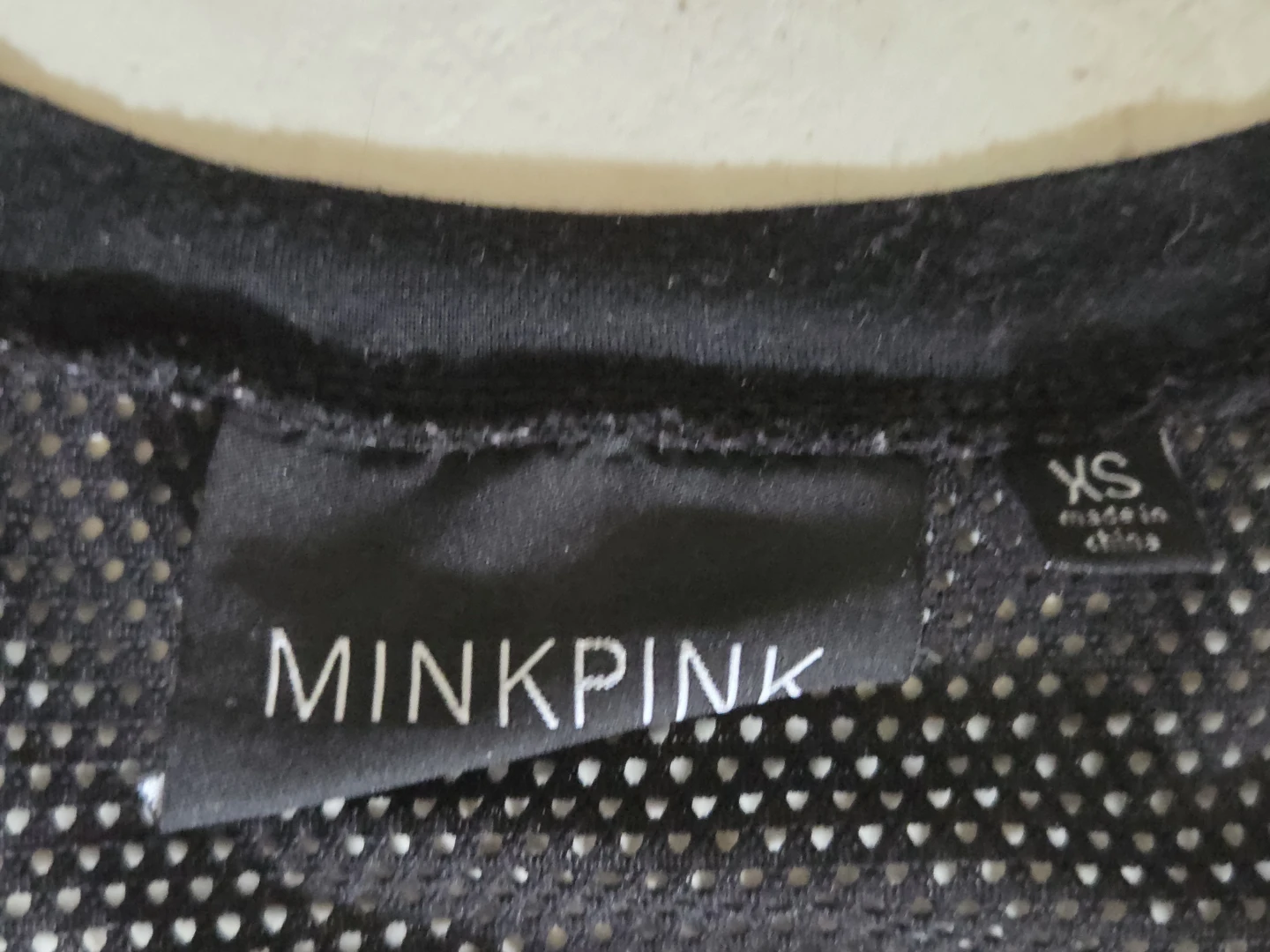 MINKPINK Black Mesh "Hater" "Lover" Jersey Tank Top XS - photo 2