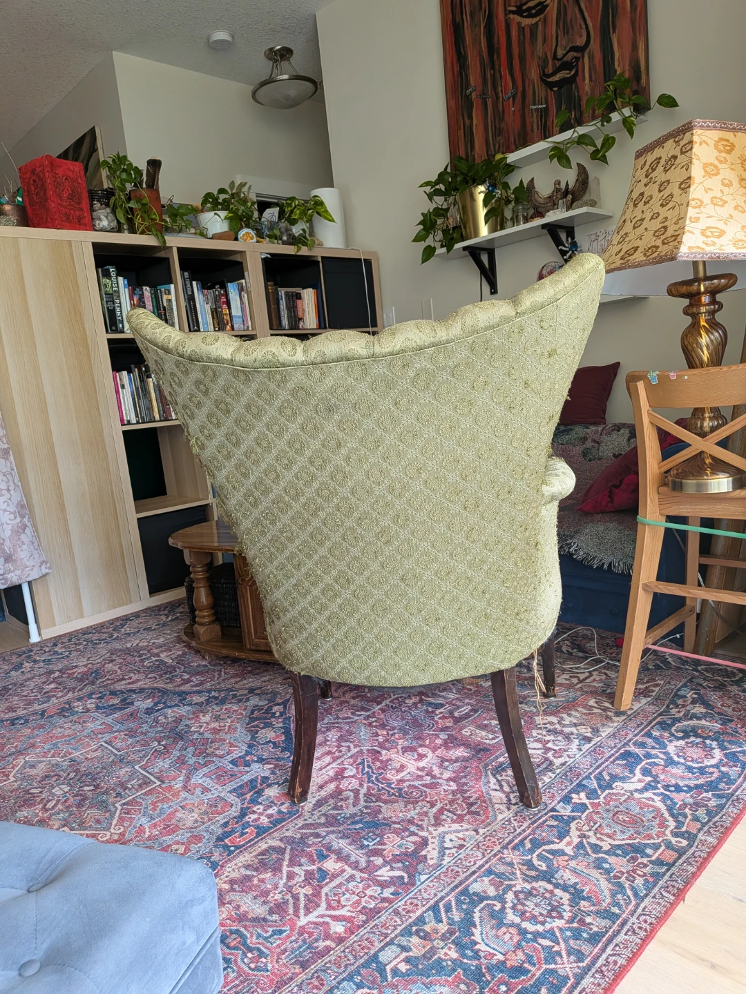 Green Upholstered Accent Chair - photo 3