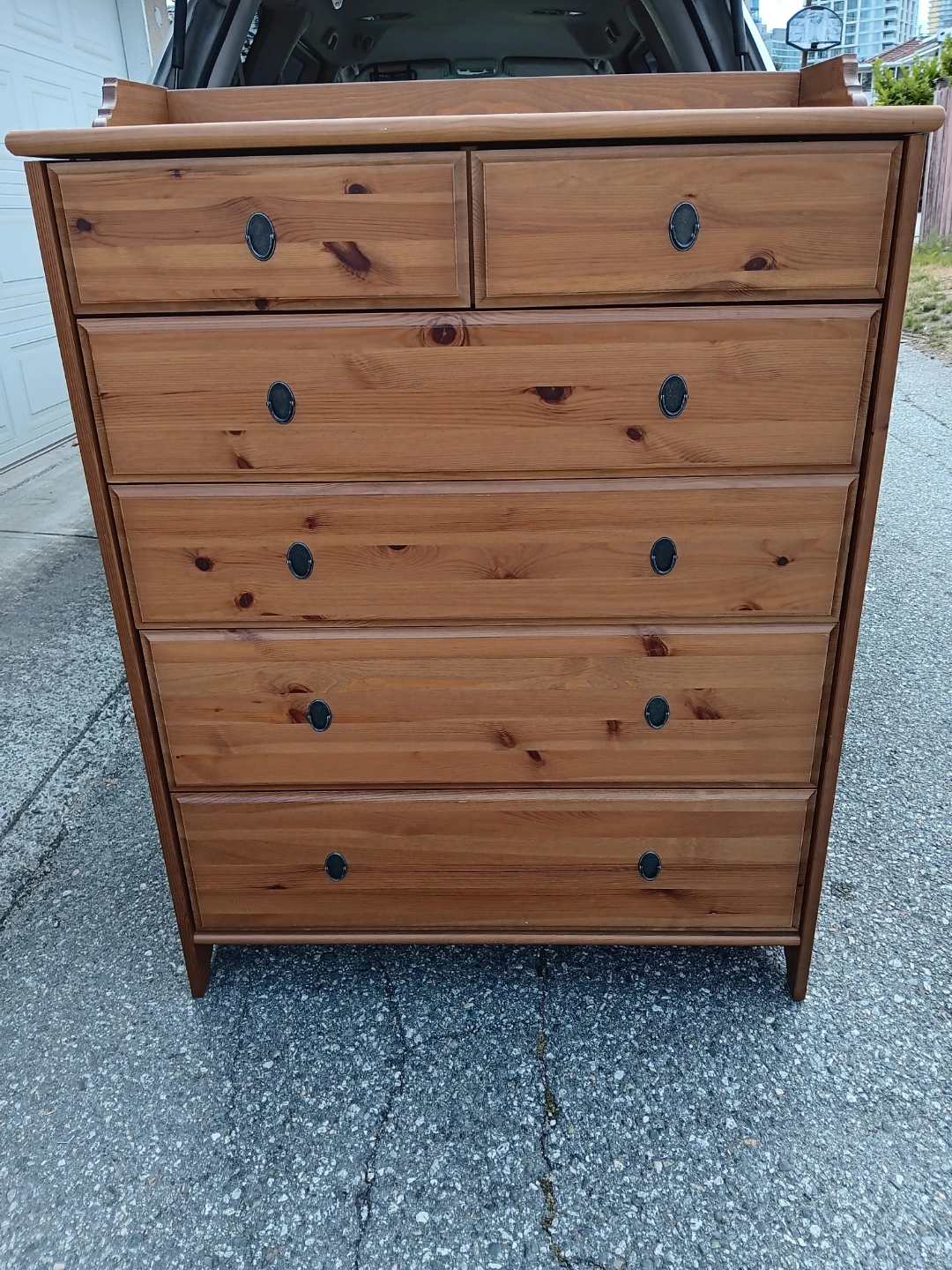 Pine Wood 6-Drawer Dresser delivery available