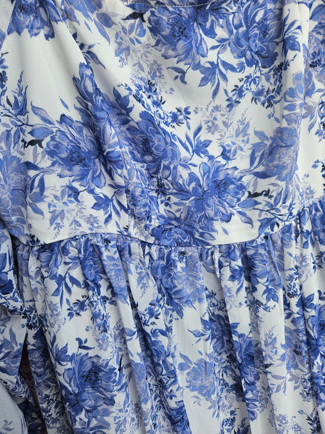 Pink and Blue Floral Smocked Dress - photo 2