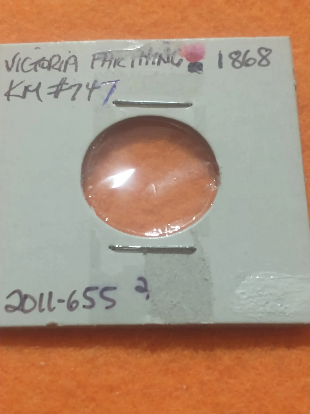1868 England Victoria Farthing  KM #747 - photo 5