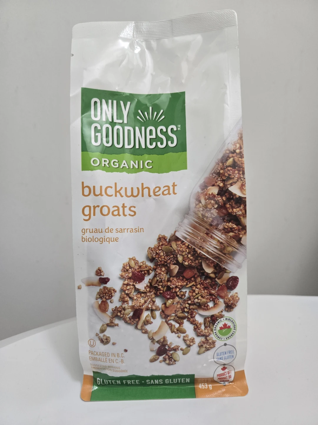 Only Goodness Organic Buckwheat Groats - 453g