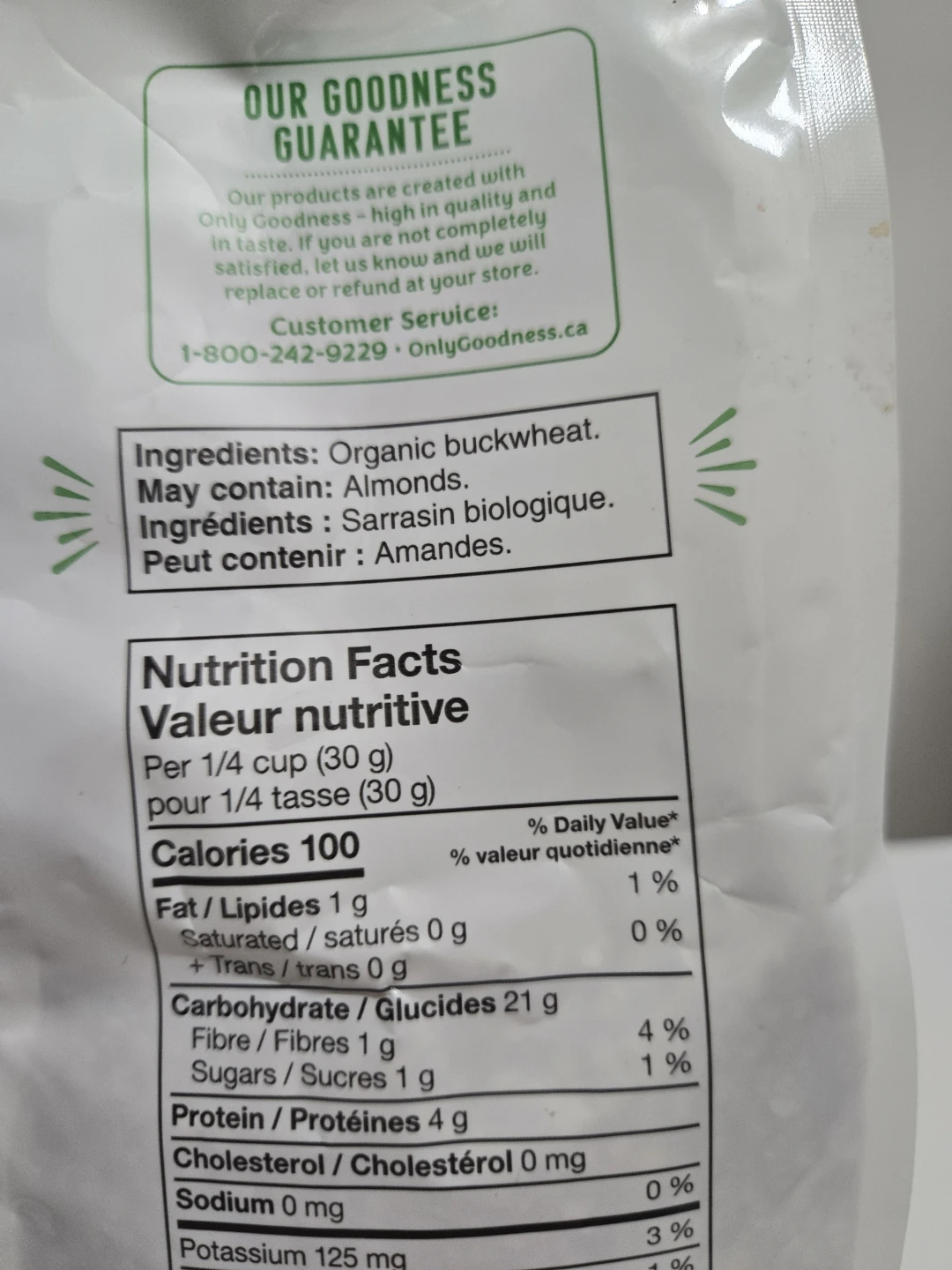 Only Goodness Organic Buckwheat Groats - 453g - photo 4