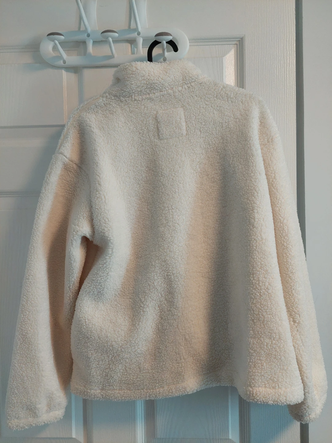 Giordano Women's Fleece Zip-Up Jacket - Cream - Size L - photo 2
