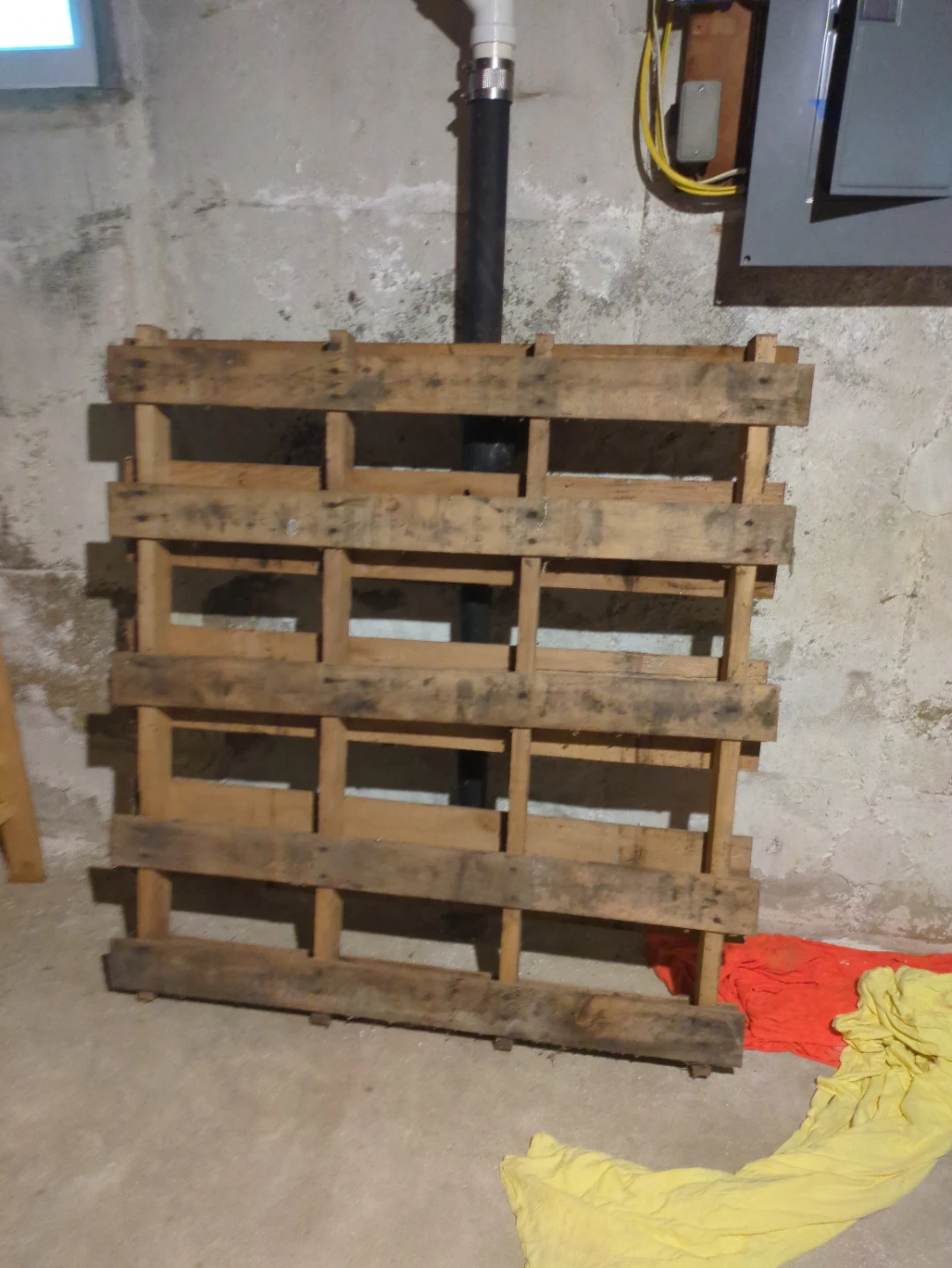 Free Wooden pallets for pick up from basement.