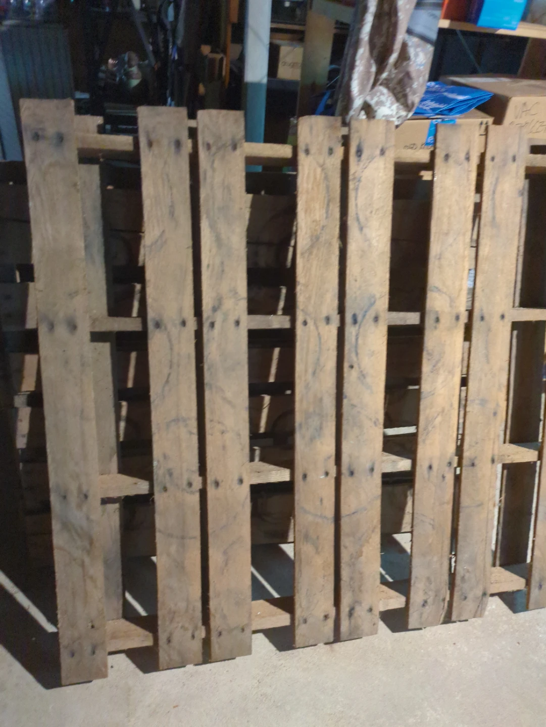 Free Wooden pallets for pick up from basement. - photo 3