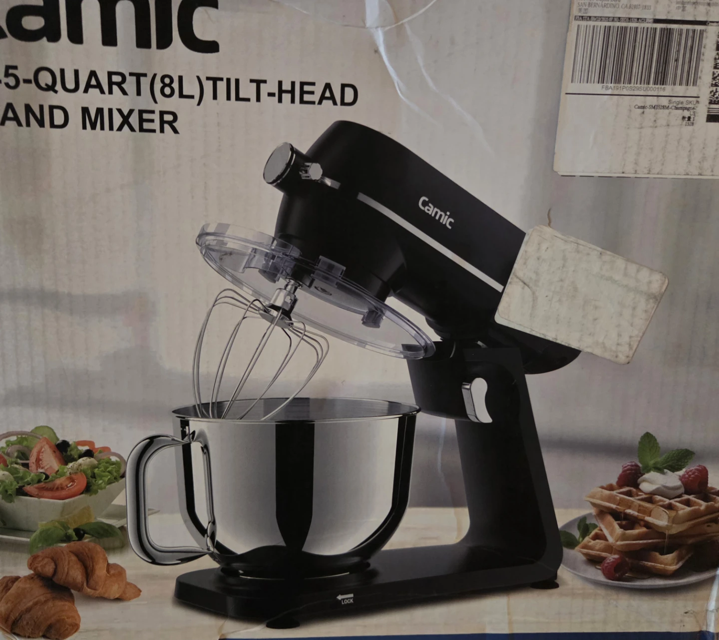 Camic 8-Quart Tilt-Head Stand Mixer with Stainless Steel Bowl - photo 2