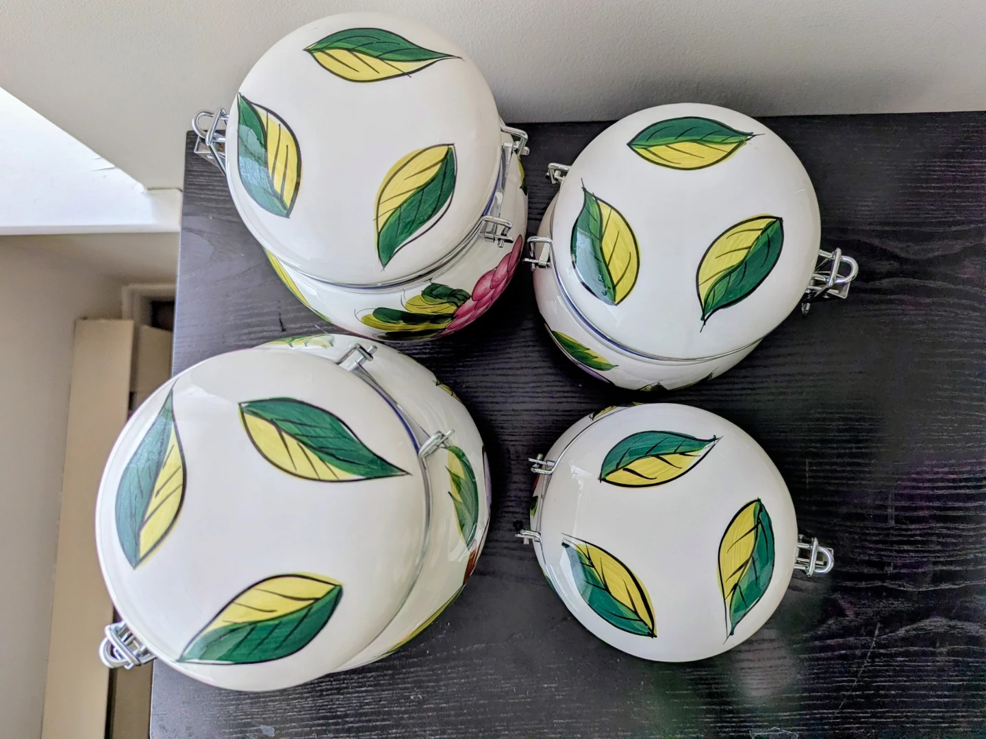 Tuscano Orchard Hand Painted Ceramic Canister Set - photo 5
