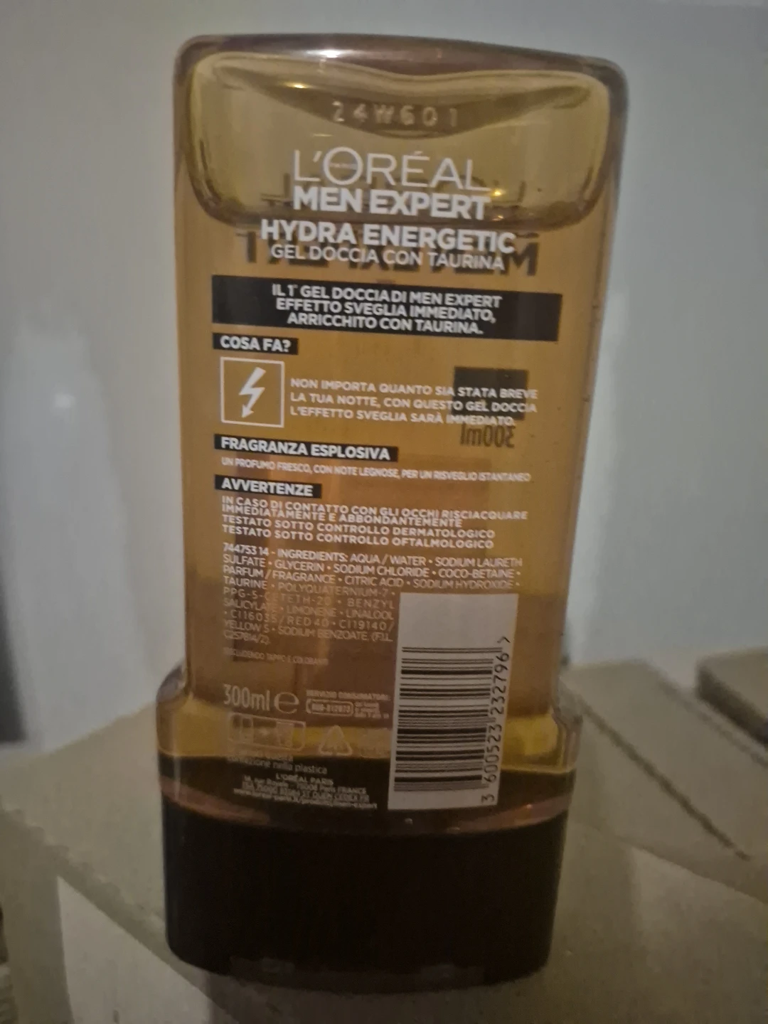 L'Oréal Men Expert Hydra Energetic Shower Gel with Taurine 300ml - photo 2