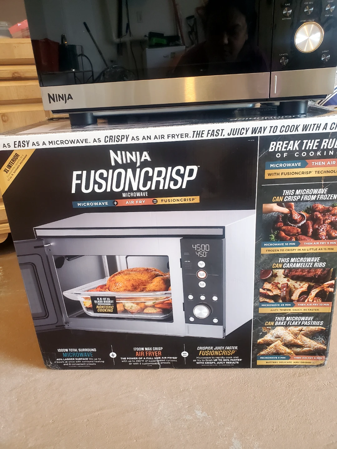 Ninja FusionCrisp Microwave and Air Fryer - photo 4