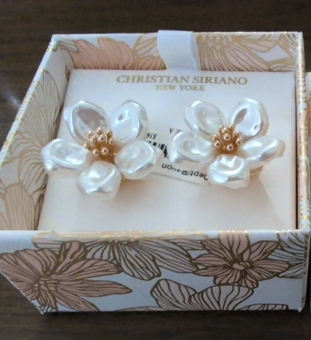 Christian Siriano Flower Earrings