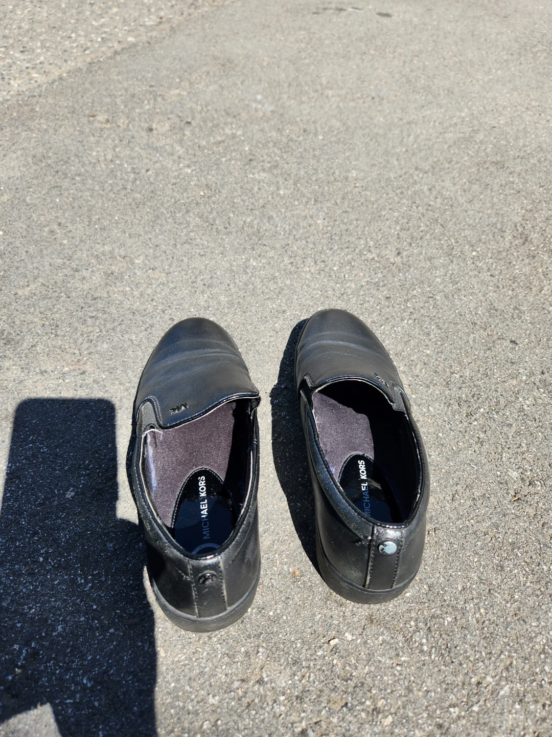 Michael Kors Black Leather Slip-On Shoes - photo 3