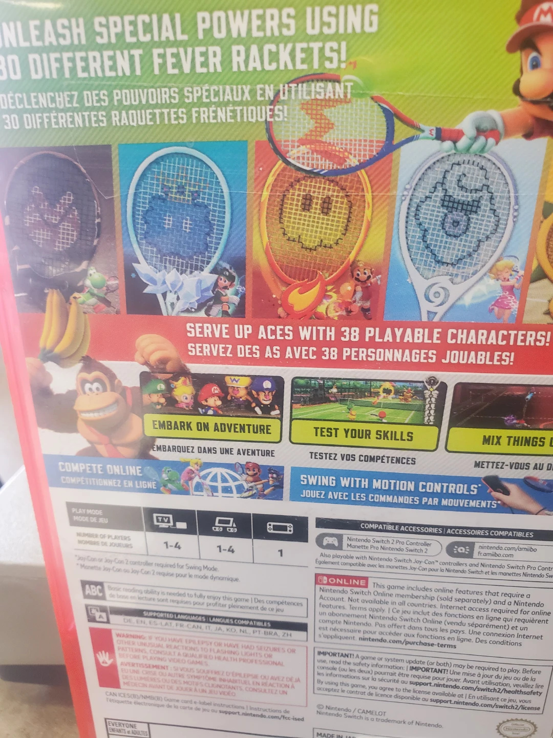 Nintendo Switch 2  Mario Tennis Aces Game - photo 2
