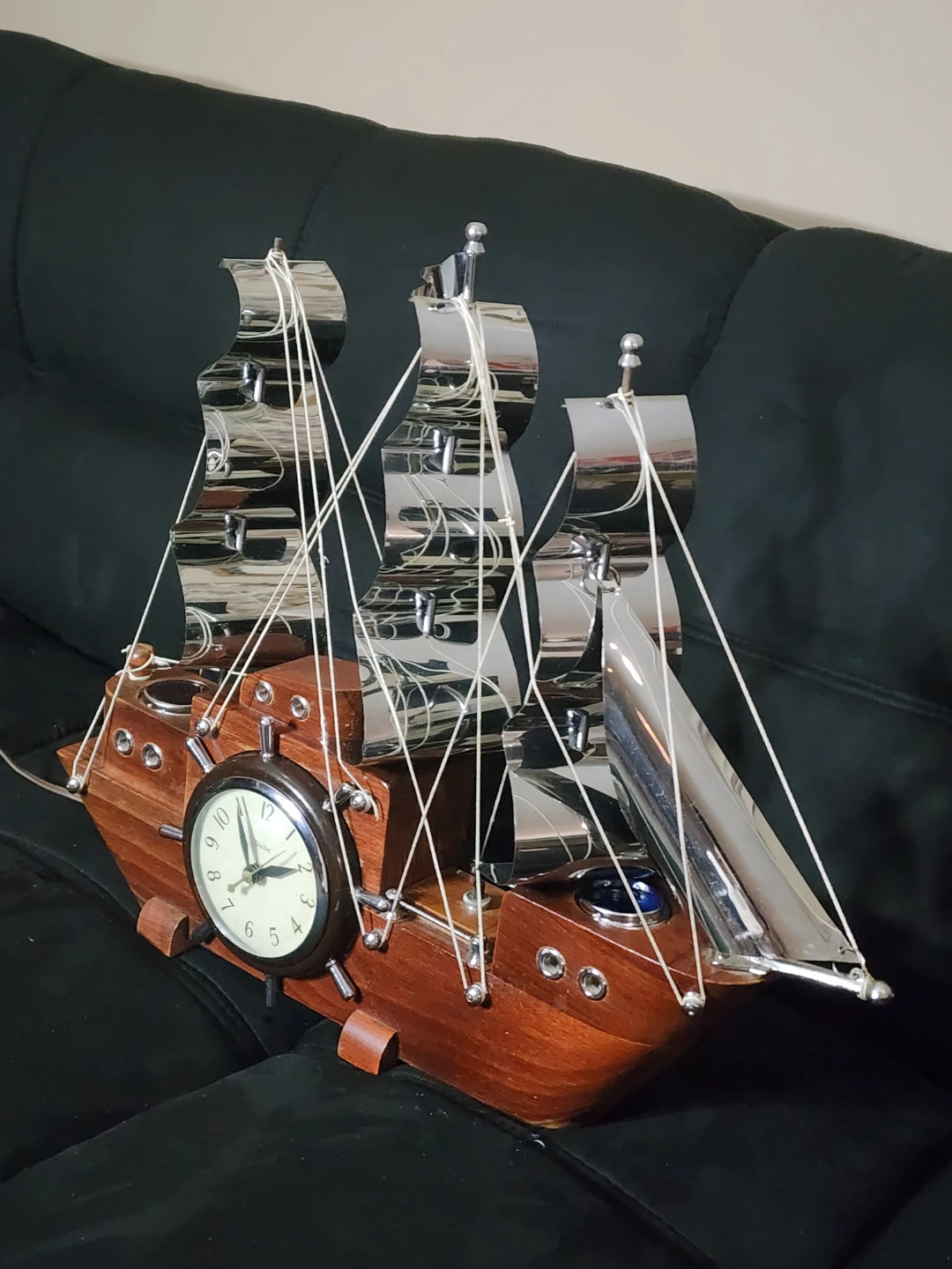 United Clock Corp. Ship's Clock with Lights - photo 3