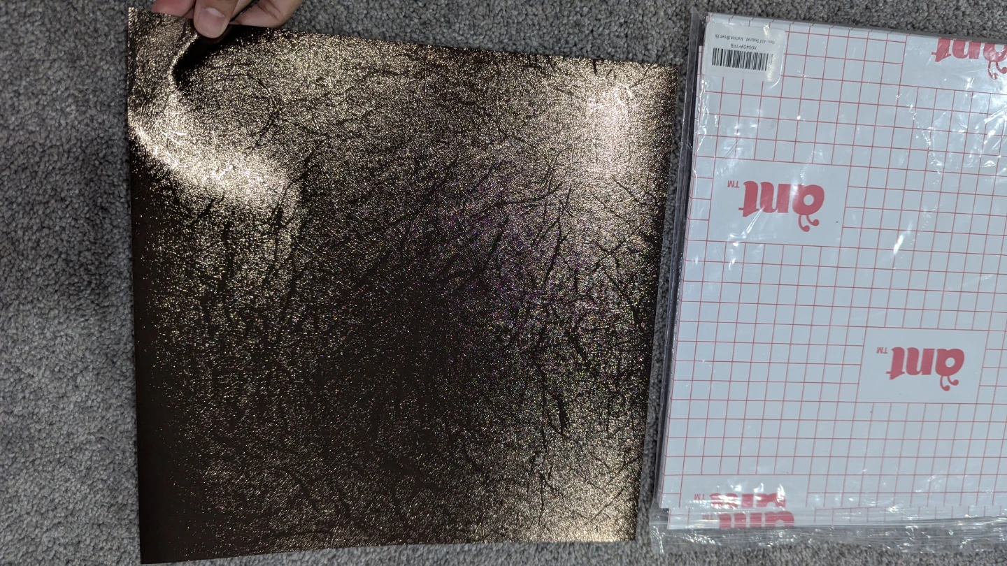 Metallic brown textured adhesive craft sheets 30 pack - photo 3