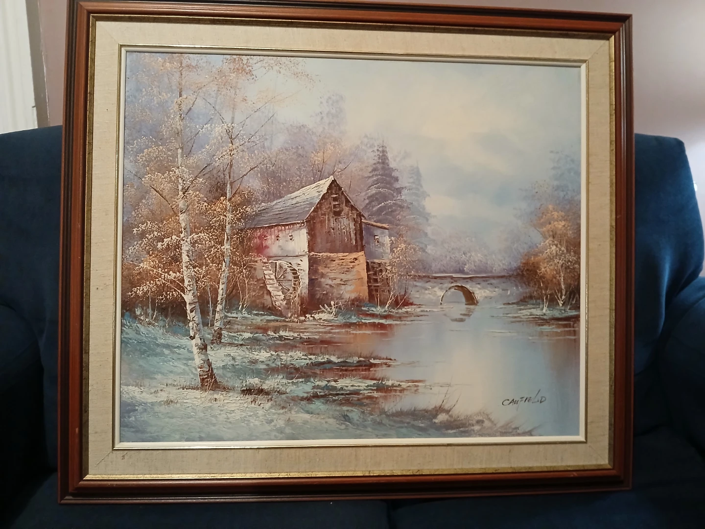 " Winter Mill Landscape "