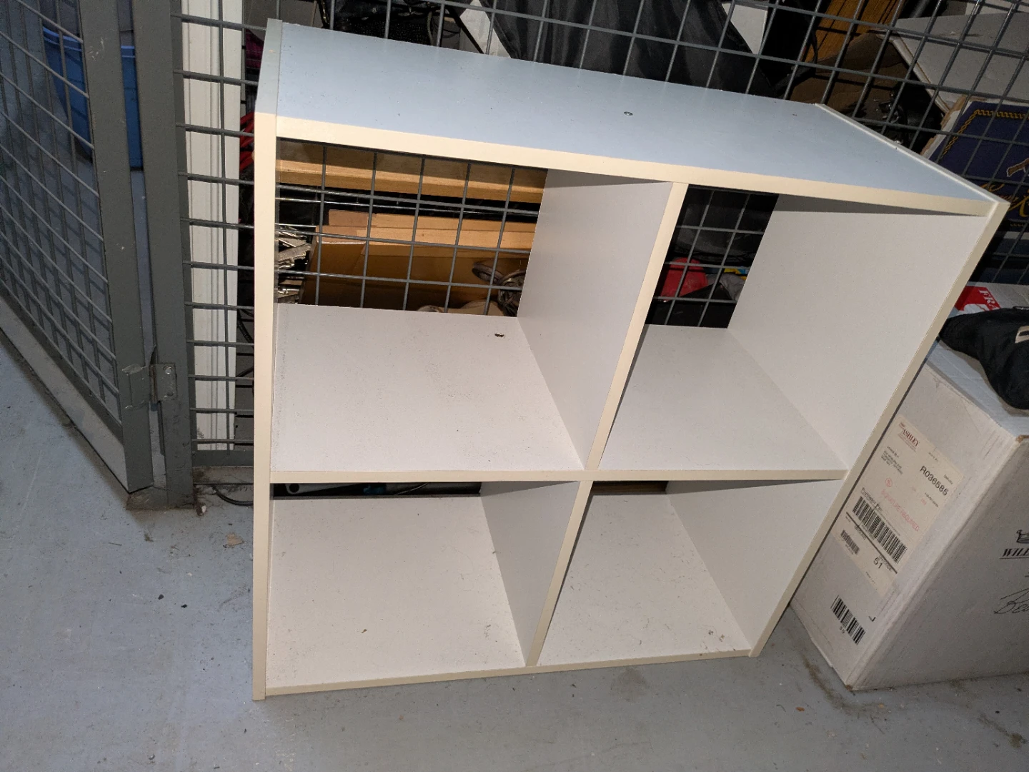 White Cube Storage Shelf
