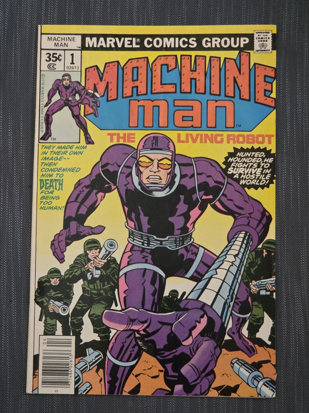 Machine Man The Living Robot Comic #1 Marvel 1978