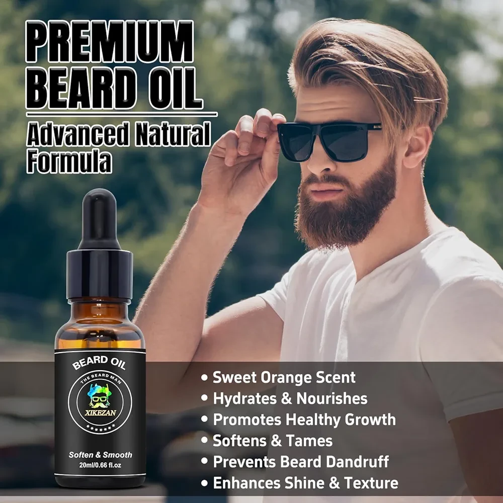 Xikezan Beard Oil Kit - 5 x 20ml Bottles - photo 5